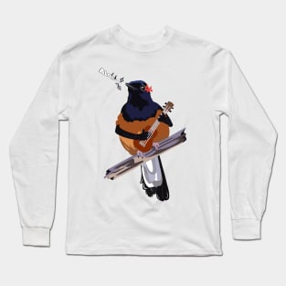 Hawaiian White-Rumped Shama Long Sleeve T-Shirt